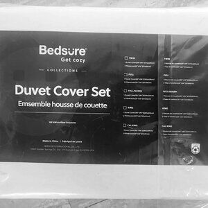 Bedsure Duvet Cover Full Size-(1) Duvet Cover (80x90),(2) Pillow Cases,No Comfor